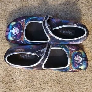 Hot chocolate design Mary Jane platforms.